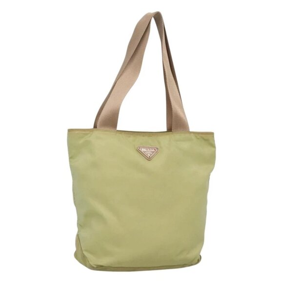PRADA Tote Bag Nylon Light green Auth 127872 - Picture 1 of 14